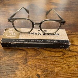 Welsh Safety Glasses Model 2248 Smoke Lens With Original Box USA